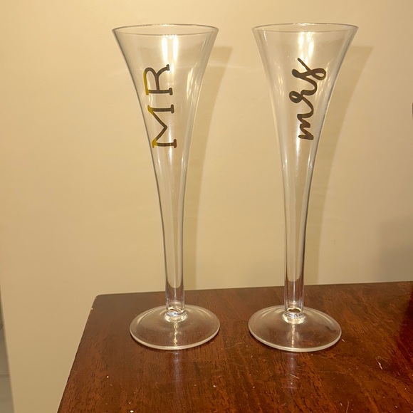 Hallmark Other - Mr & mrs champagne flutes- NEW WITHOUT TAGS